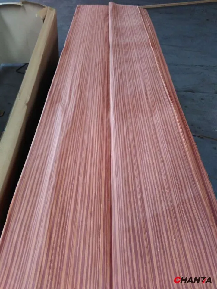 4ft x 8ft sheets recon veneer zebrano sliced face wood veneer