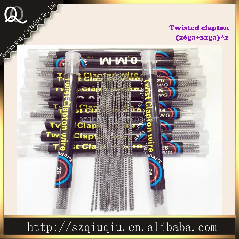 Prebuilt coil Twisted clapton (26ga+32ga)*2 hot selling clapton wire DIY by tube, many clapton wire in stocks