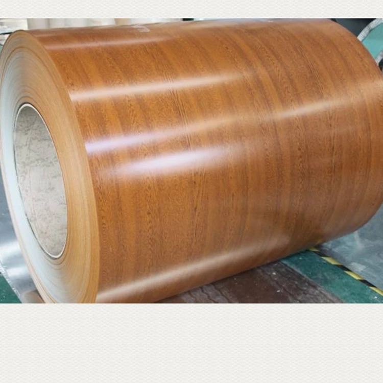 3d wooden prints ppgi Wood grain printing color coated steel coil