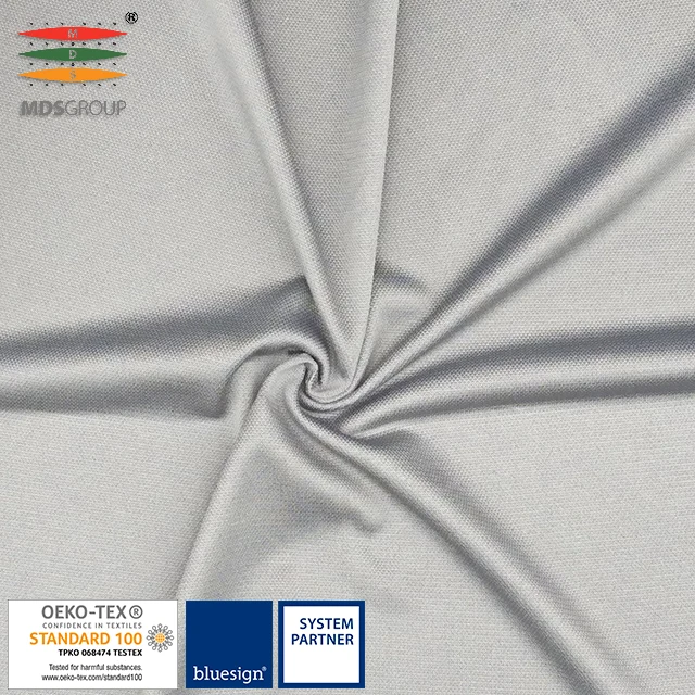 
81%CD polyester 19%nylon cooling circular knit hydrophilic double dye two tone light weight pique 