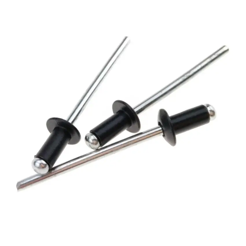 
Black Painted Pop Rivets Aluminum Fastener 5052 Steel Mandrel 