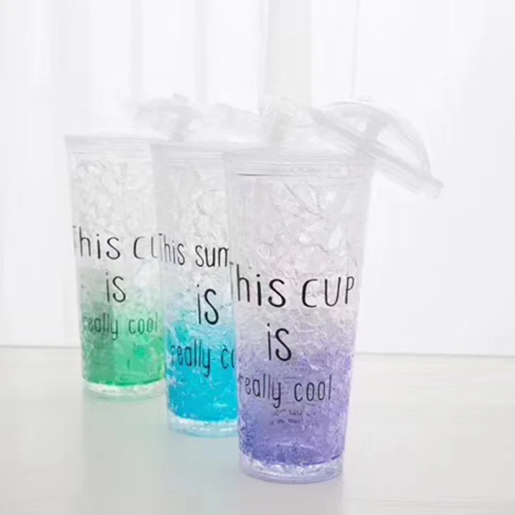 Wholesale summer reusable plastic cup plastic ps cup 650 ml plastic drinking color cup