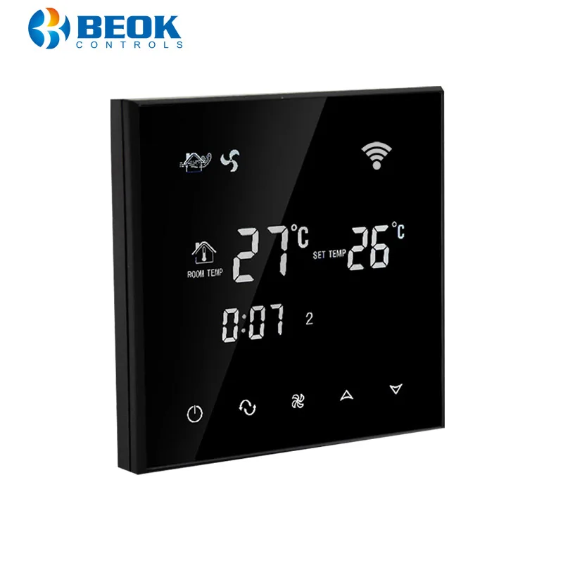 Beok TGT70WIFI-AC Series Room Digital Thermostat Air Conditioner Fan Coil Thermostat