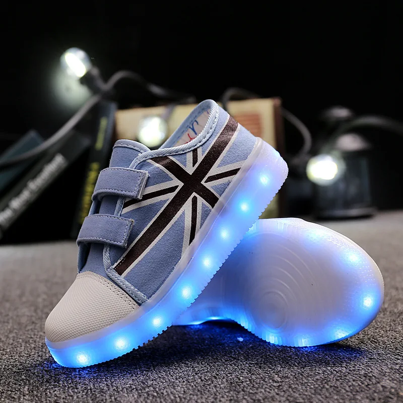 Canvas Upper Customized Led Shoes