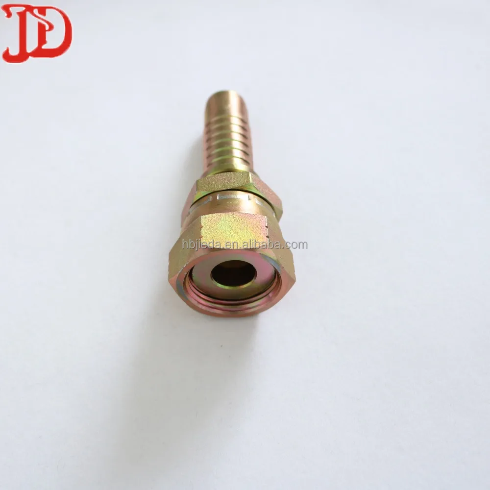 Индивидуальные оцинкованная ORFS женский двойной Hex с плоской головкой штуцер шланга