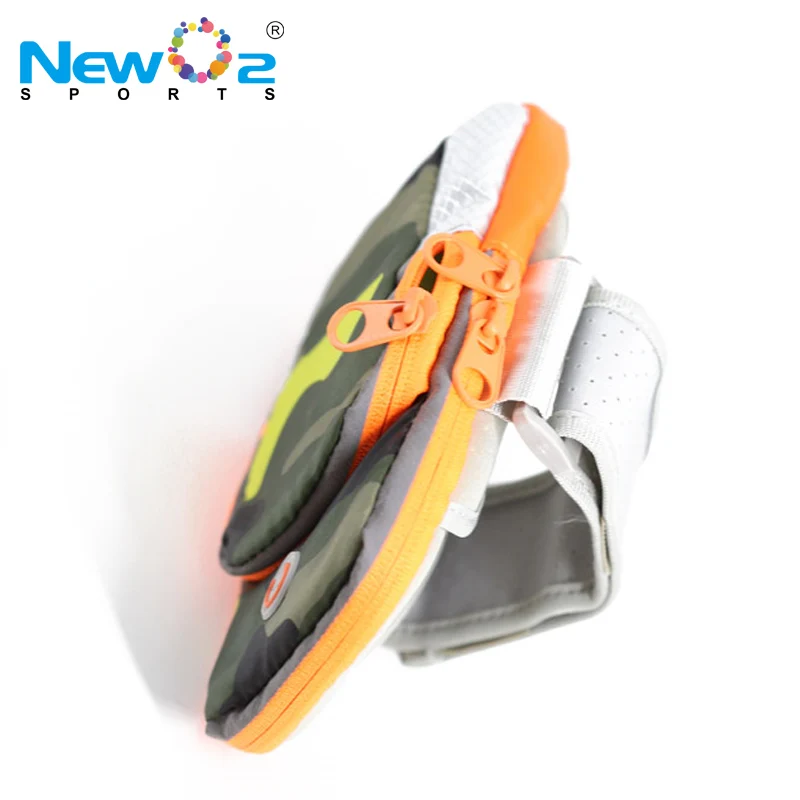 Nylon Double Zippered Pockets Hot Design Cycling Mobile Phone Case Armbag Running Arm Bag Cellphone Sports arm phone bag