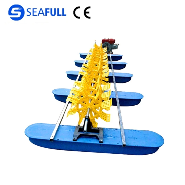 SEAFULL 16 Impeller long arm High Efficiency Diesel engine Paddle Wheel Aerator for Shrimp and Fish