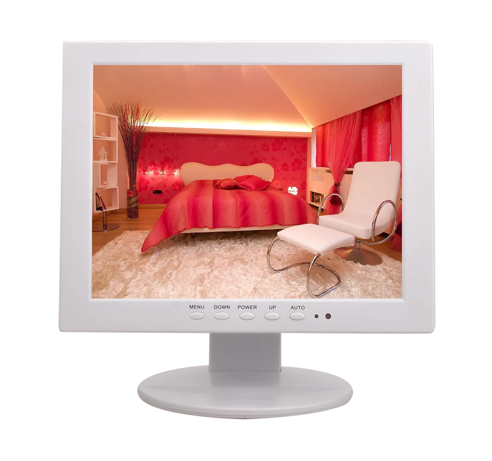 DC 12 В 10.4 дюймов небольшой ЖК-Монитор CCTV с BNC HD AV вход