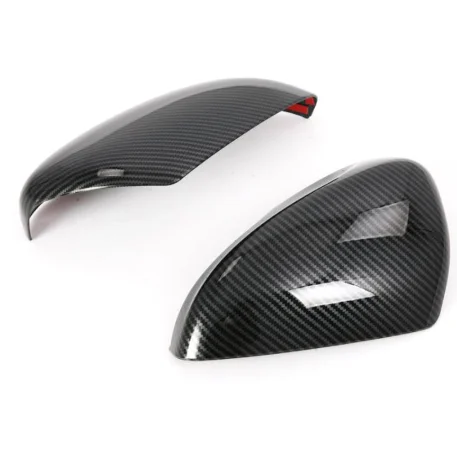 Car Styling Car Rearview Rear View Mirror Cover Sticker Trim Exterior Accessories Carbon Fiber Style For Ford Focus 2019