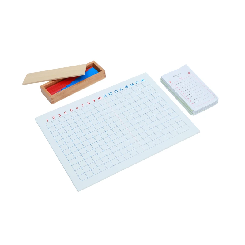 Математические Игрушки, развивающая деревянная игрушка для раннего обучения для детского сада и детского сада, Монтессори, стержни с добавлением, полосатая доска