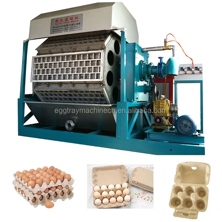 Waste carton and paper recycle egg tray making machine