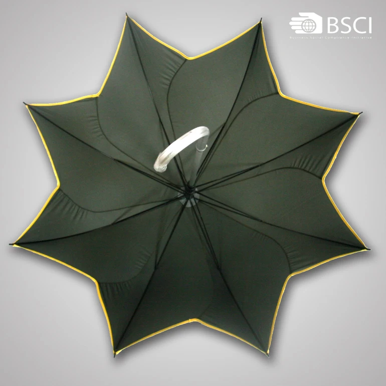 2020 custom print logo umbrella high  quality leaf shape straight umbrella