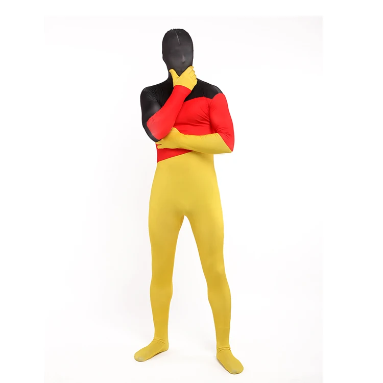 
New Costume Full Bodysuit red colors lycra Catsuit Zentai for male 