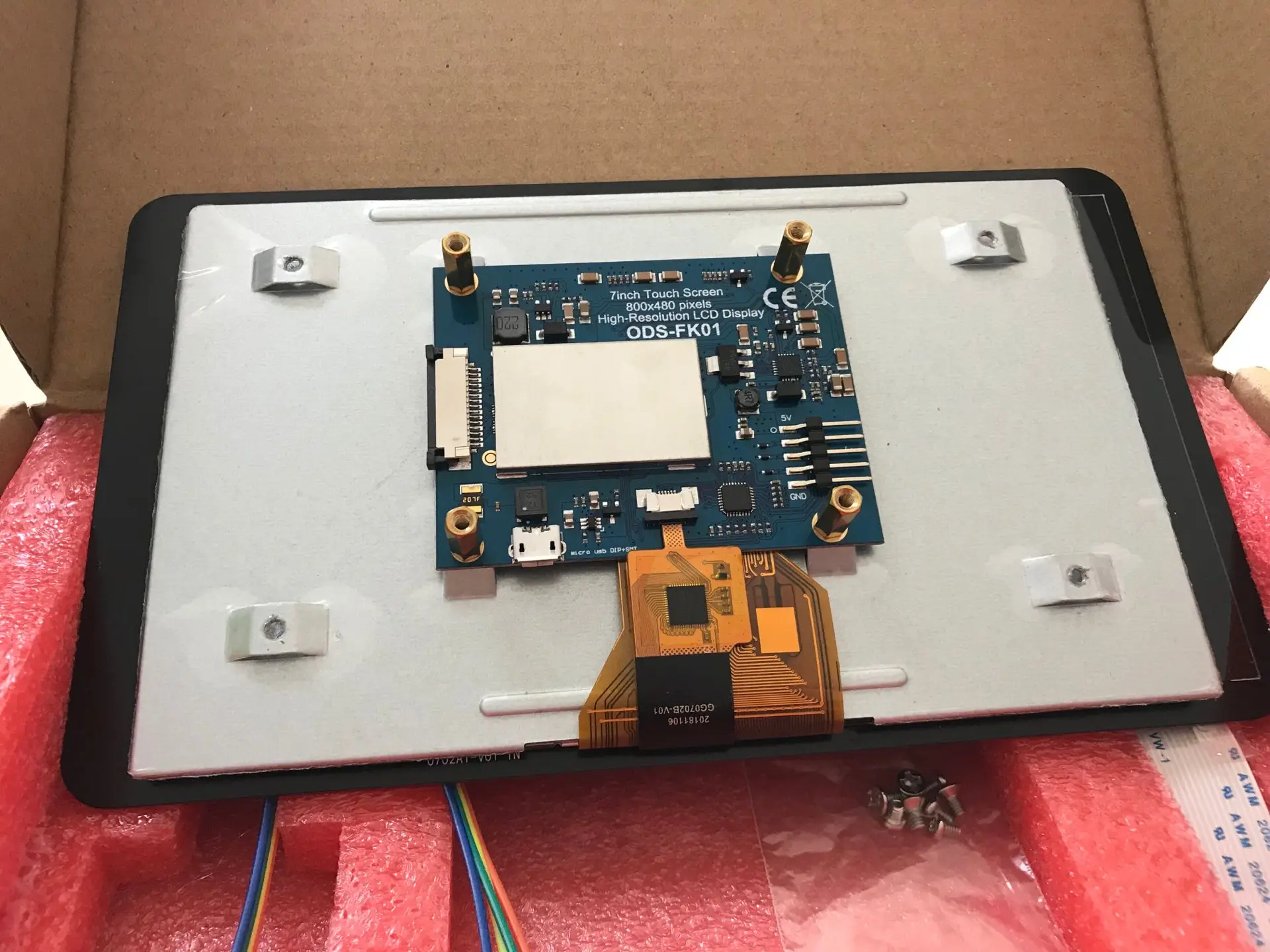 7-inch Product Ideas capacitive touch screen 800*480 LCD of DSI Raspberry PI  2 3 4