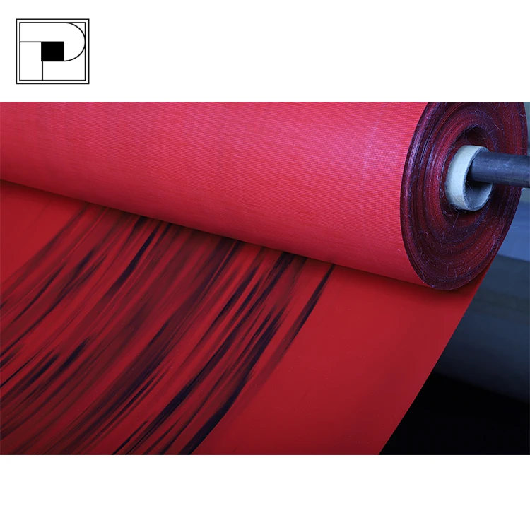 
18 oz pvc tarpaulin fabric vinyl red & black coated pvc tarpaulin material 