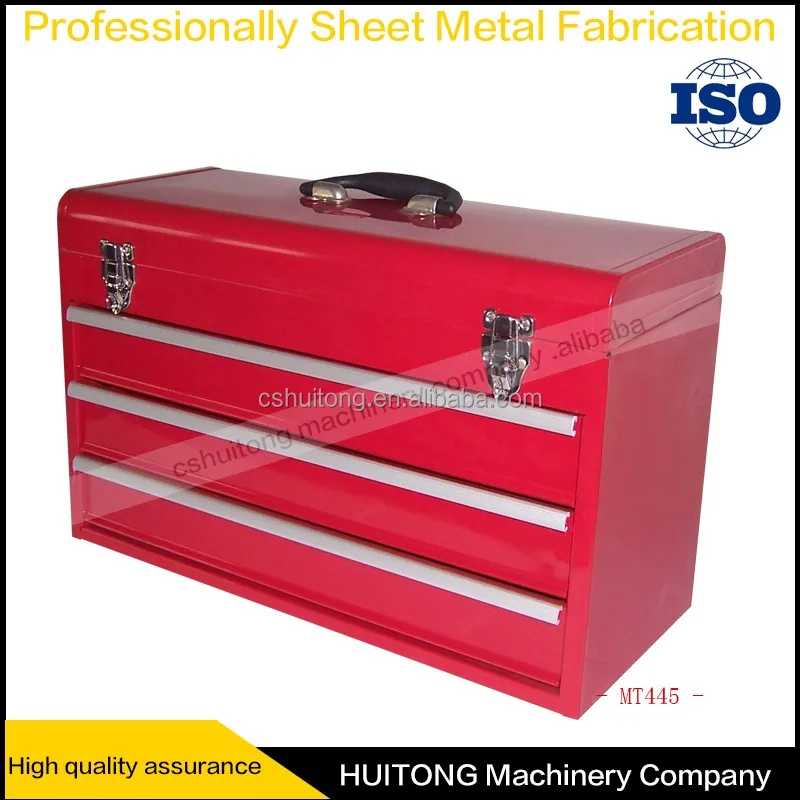 Steel Tool Box Portable 3 Drawer with Lockable Pink carpenter tool cabinet