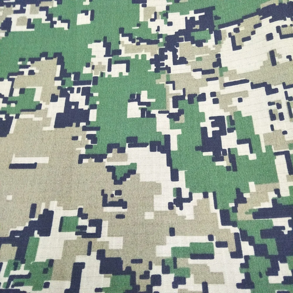 
Oil proof anti-IR camouflage rip-stop canvas fabric with water repellent 