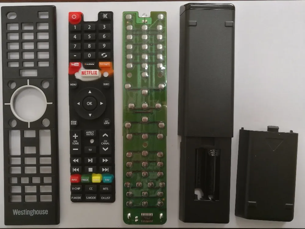 Big Soft Button with Dome IR Remote for Smart TV DVB STB netflix  Youtube