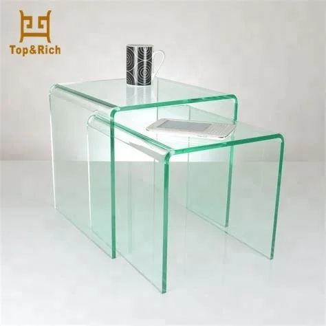 Wholesale OEM ODM Modern Clear Acrylic Coffee Table Cube Side Tea Table
