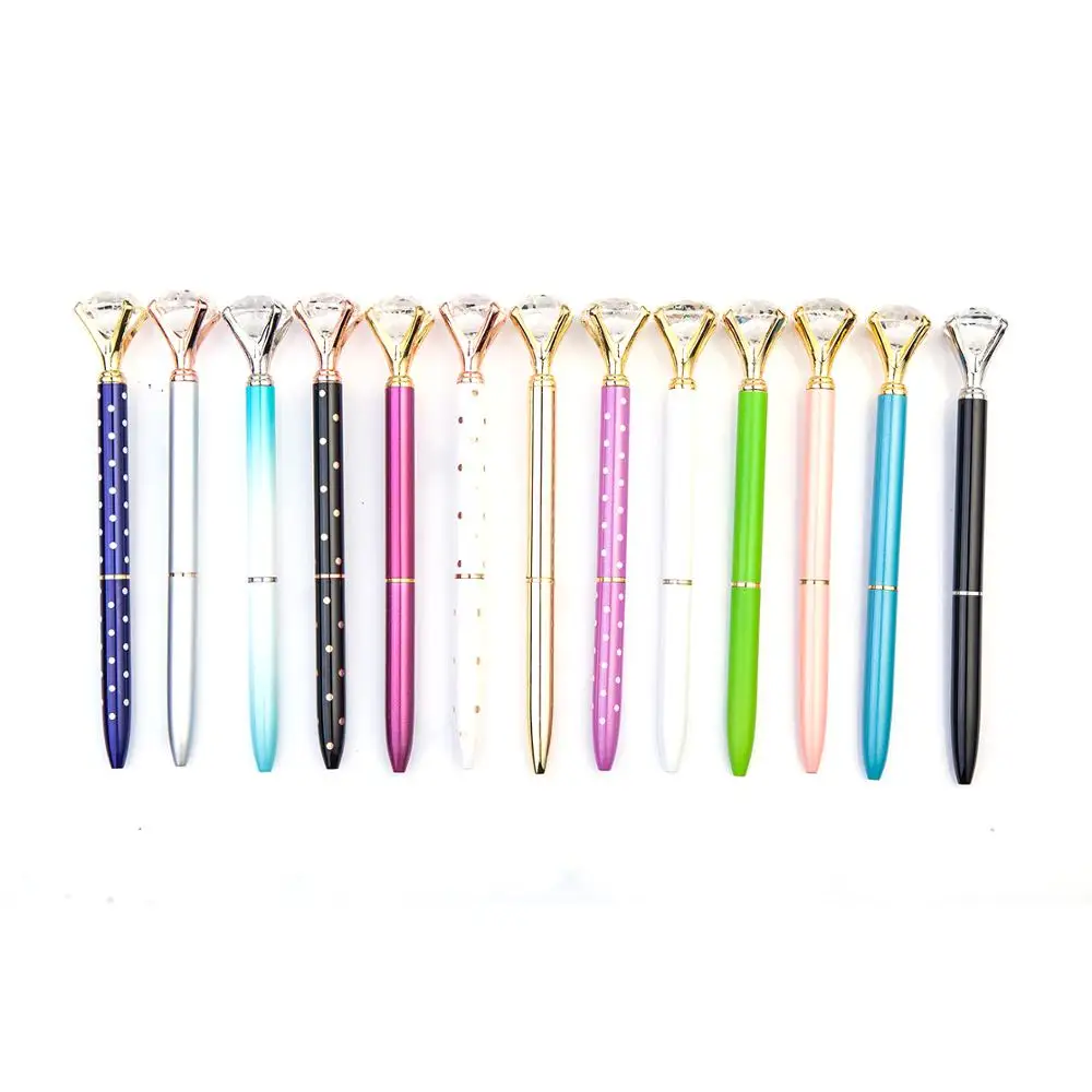 JH Personalized Big Diamond Pen Wedding Gift Crystal Diamond Pen