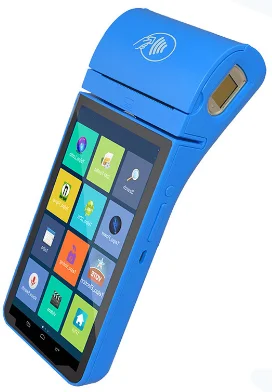 
android fingerprint module EMV card reader payment device touch screen handheld portable mobile POS terminal printer 