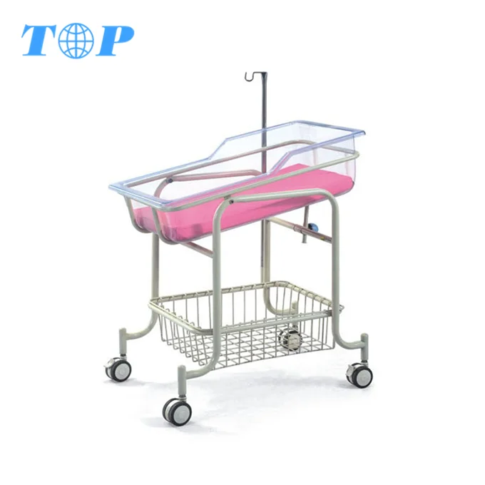 TOP-M1046 Wholesales Baby Care Bed,Hospital Baby Cot,Hospital Baby Trolley