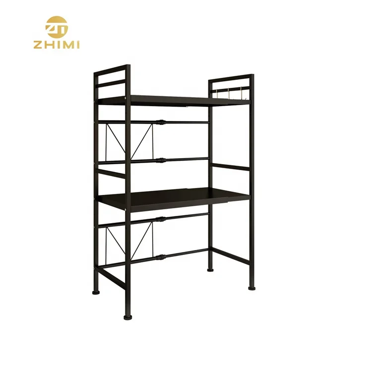 Multifunction metal kitchen shelves 3 tier kitchen adjustable storage rack for  utensil stand