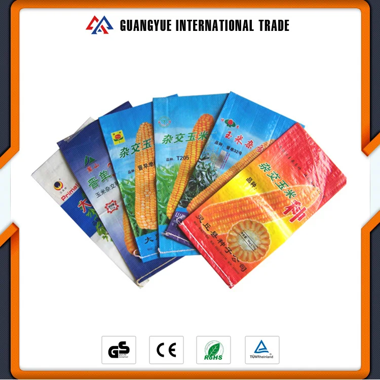 Guangyue Качества Продукции Пп Тканые Семян Кукурузы Мешок Тюки Пустых Мешков