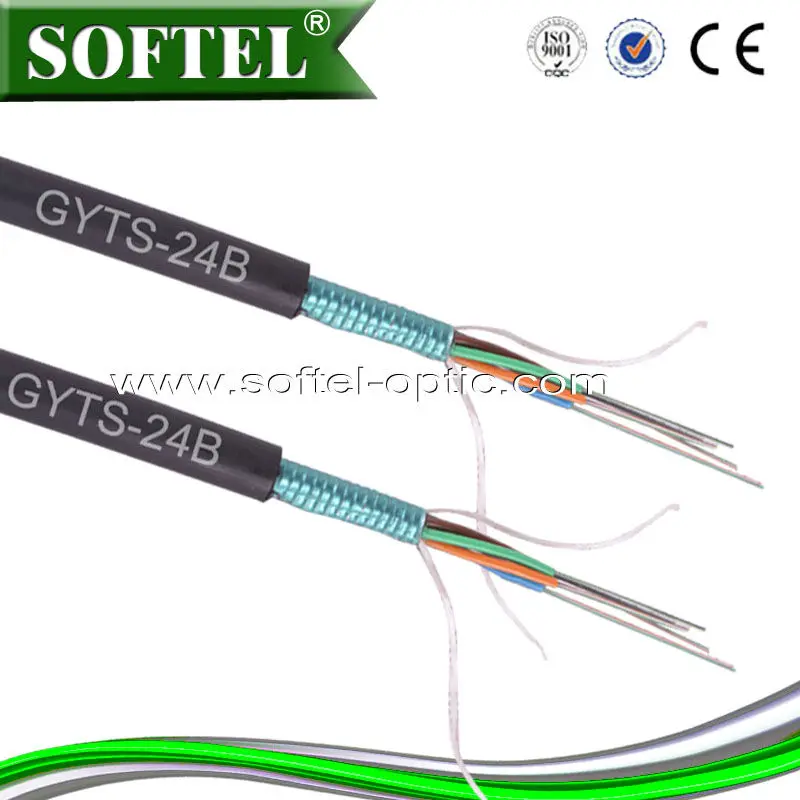 Одномодовый Волоконно-Оптический Кабель Антенны 24 Ядра Волоконно-Оптического Кабеля