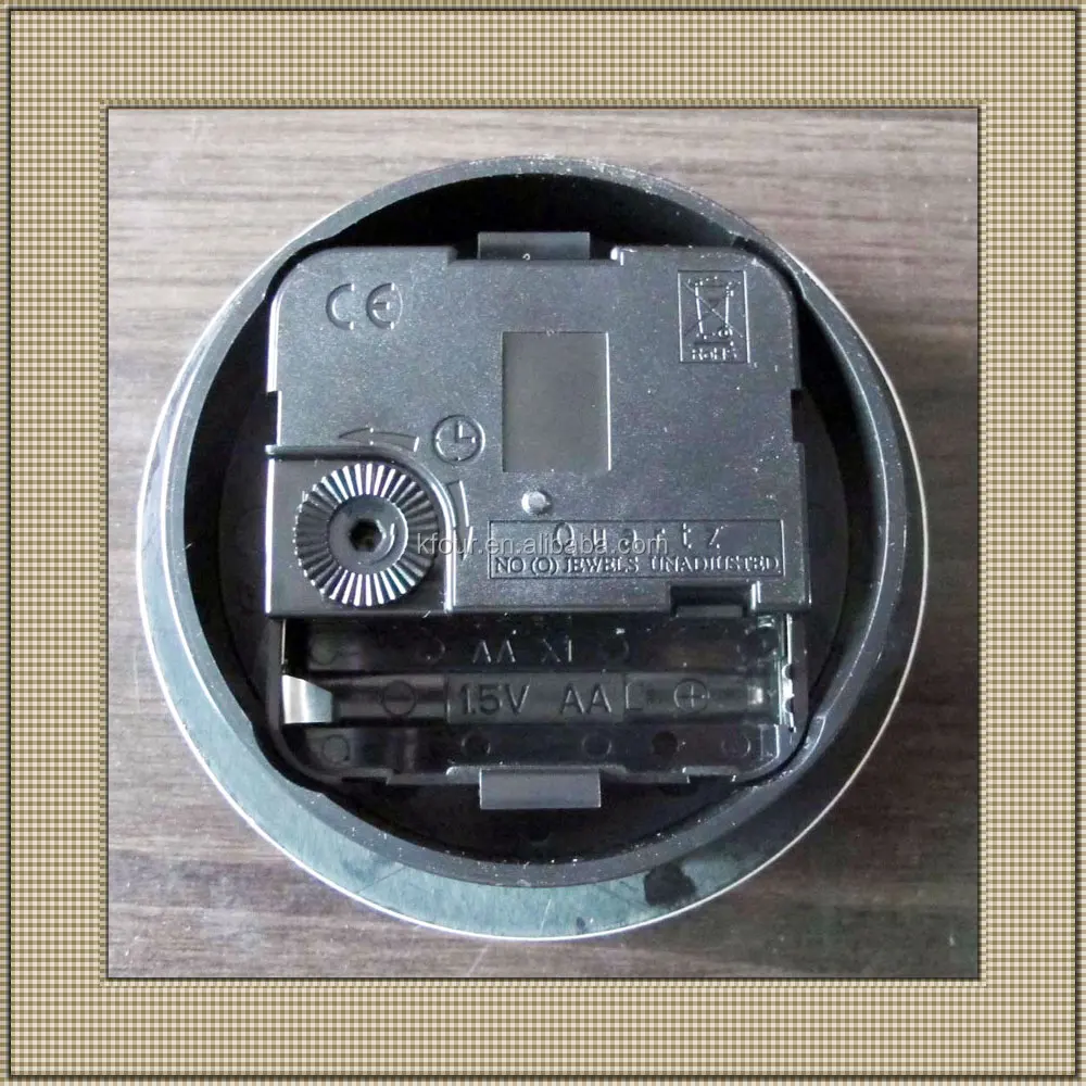 Moon Phase Clock / Lunar Clock / Moon Clock Dia.90mm (3 1/2 inches) with aluminum bezel and acrylic lens Model ASHMNFT-CR