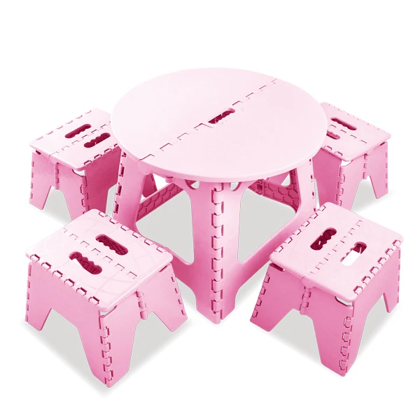 
Made in china folding plastic tables and chairs 