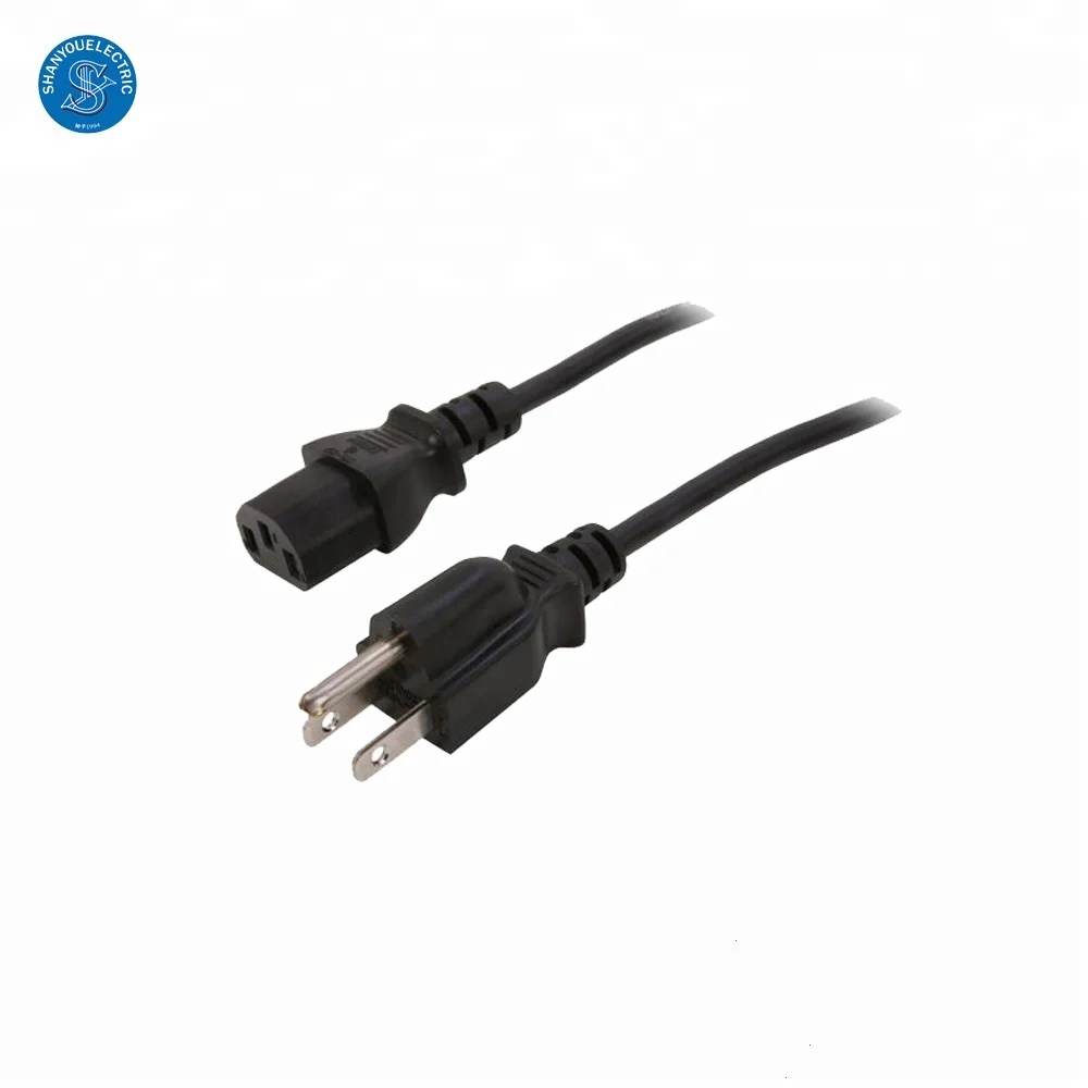 Американский 3pin 14 AWG NEMA 5-15P к IEC 320 C13 шнур питания переменного
