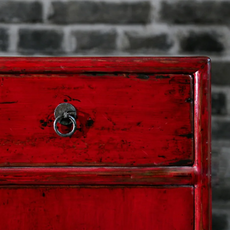 Ancient Age furniture Distressed finish chest cabinet multi-functional customized storage wooden sideboards