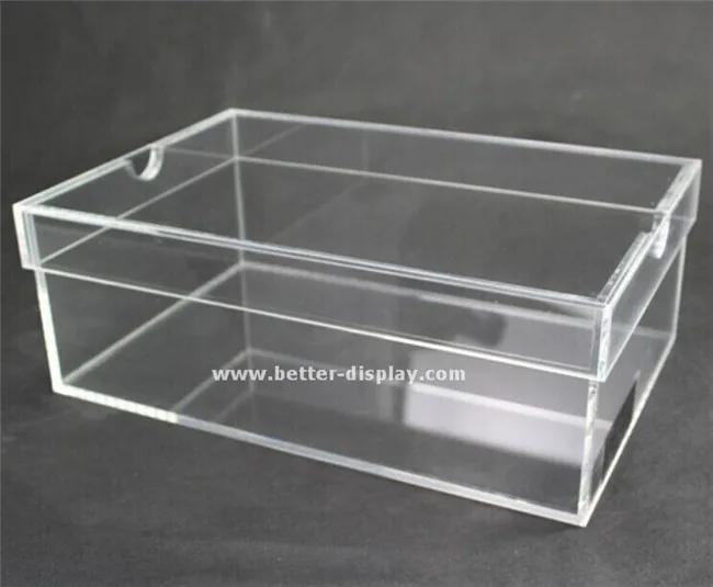 modern design lucid shoe holder storage clear acrylic shoes box