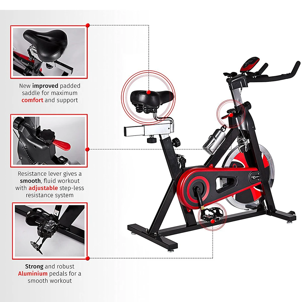 Premium Indoor Aerobic Training Cycle Exercise Bike Fitness Cardio Workout Weight Lose Machine YB-S3000