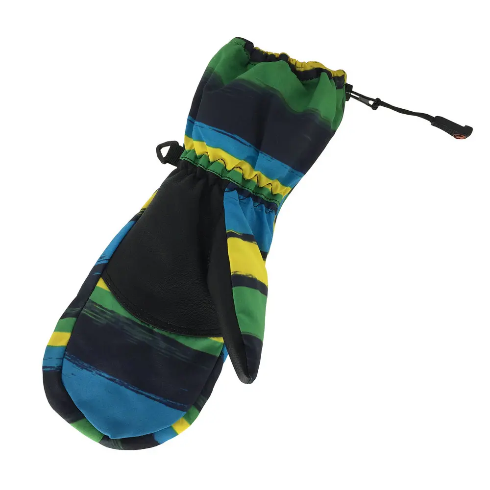 Fashion Colorful Pattern Custom Printed Kids Ski Mitten Gloves