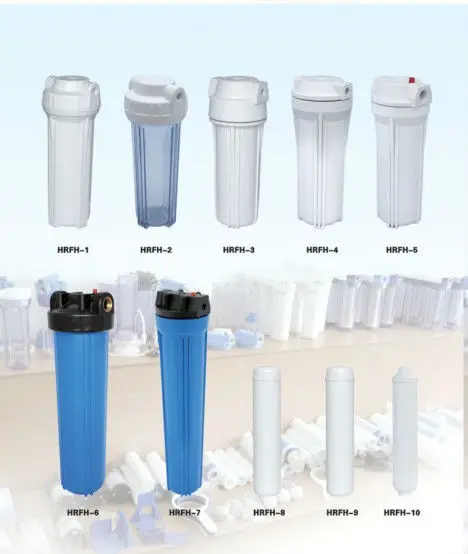 Детали фильтра для воды, встроенный корпус фильтра для воды, корпус картриджа водяного фильтра 10 дюймов