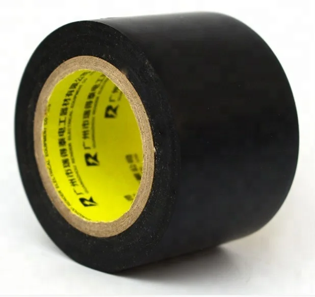 High Temp Electrical Tape Black Insulating PVC Tape Air Conditioning Wrapping Tape