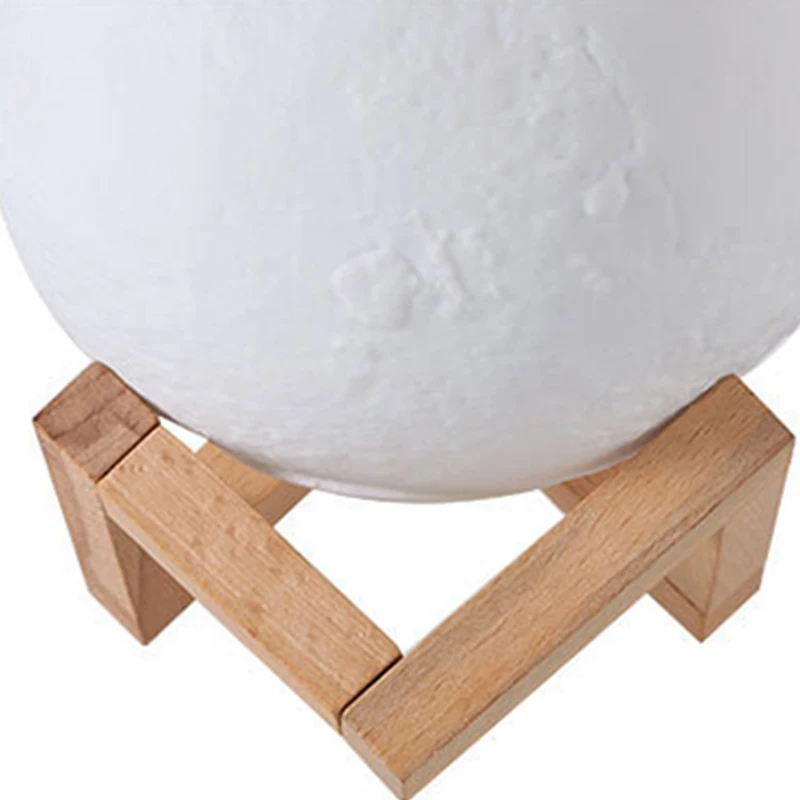Creative 3D printing moon light USB charging moon light patting touch LED bedside table lamp  night light