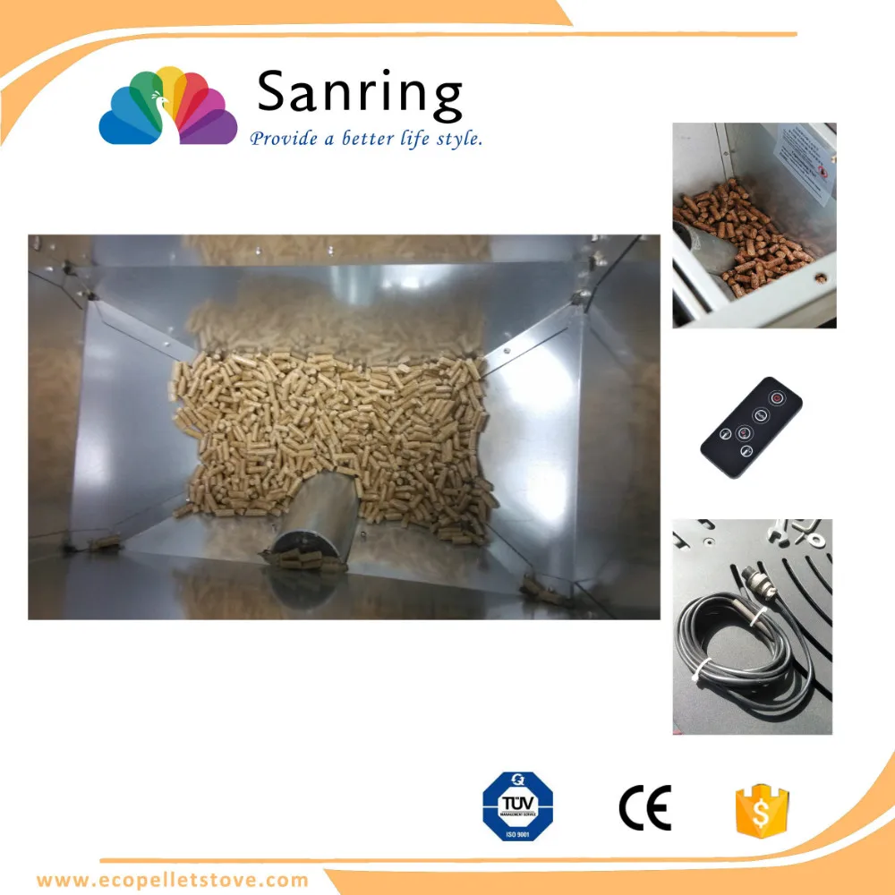 pelet machine wood pellet wood burning stove with water jacket with CE & TUV