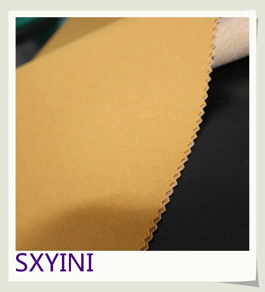 shaoxing YINI TR elastic double layer scuba knit fabric , air layer fabric