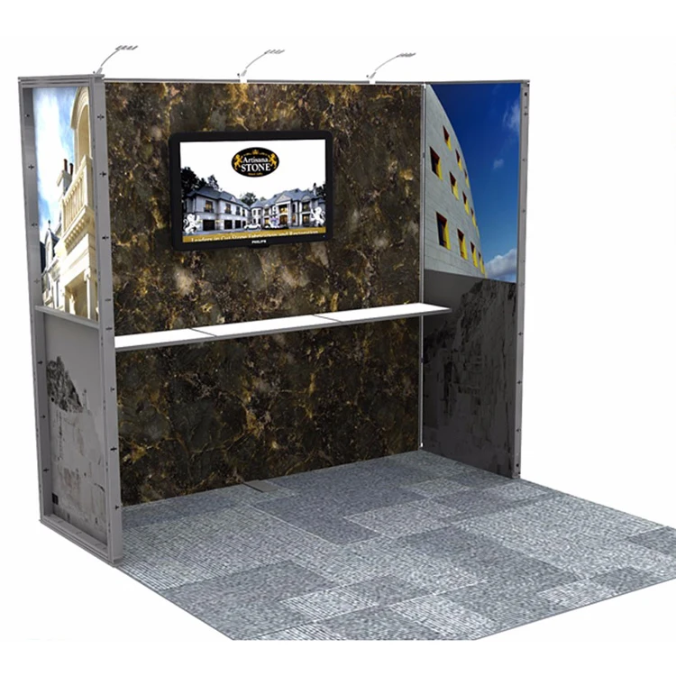 10x20 Custom Reusable Modular Aluminum Trade Show Booth