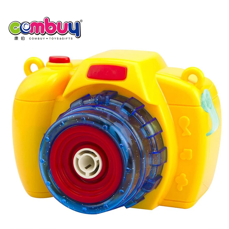 Electric musical light kids soap machine toys bubble camera