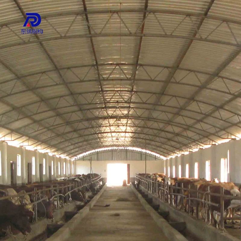Cheap Prefab Steel Structure Dairy Cow Farm House Building Cow Farm Shed