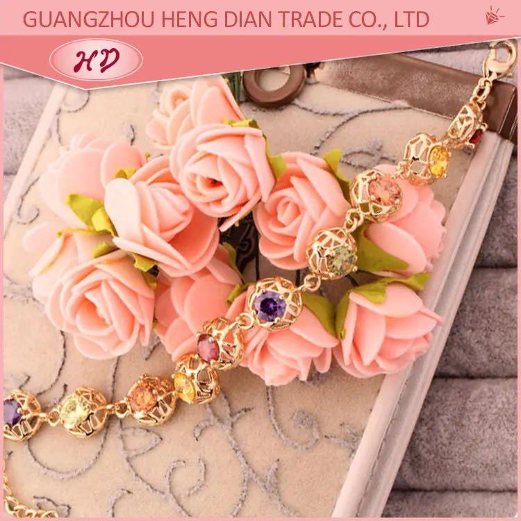 2018 fashion style 22k indian gold bracelet designs for women jewelry