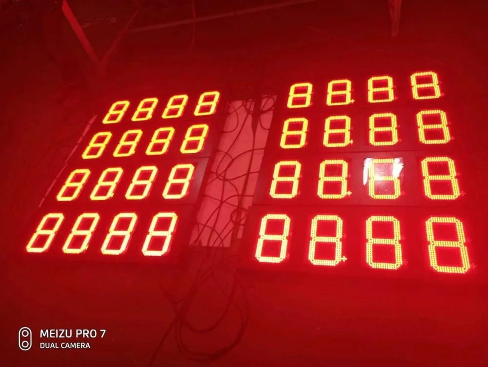 High brightness electronic LED digit gas price sign supplier