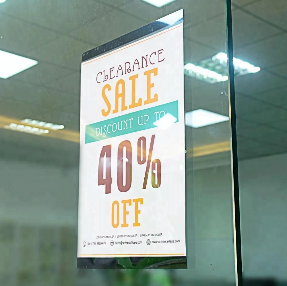 
 Многоцелевая клейкая пластиковая подставка для знаков, карманная рамка для постера, рамка для тротуара  