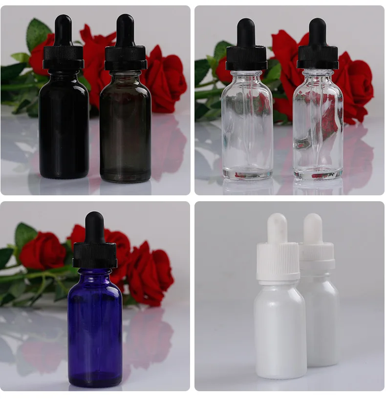 
30ML black dropper e liquid bottles essential oil bottle glass dropper bottle 