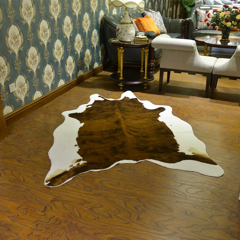 Natural Cow Skin Carpet artificial fur cowhide rug cow hair on hide/ Hide Rug