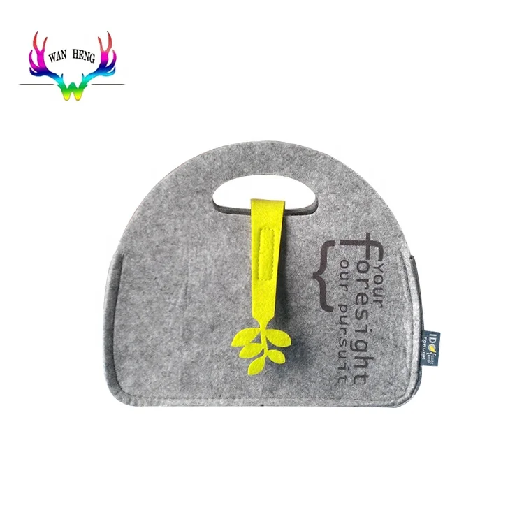 Durable waterproof felt kids lunch box bag picnic bag set